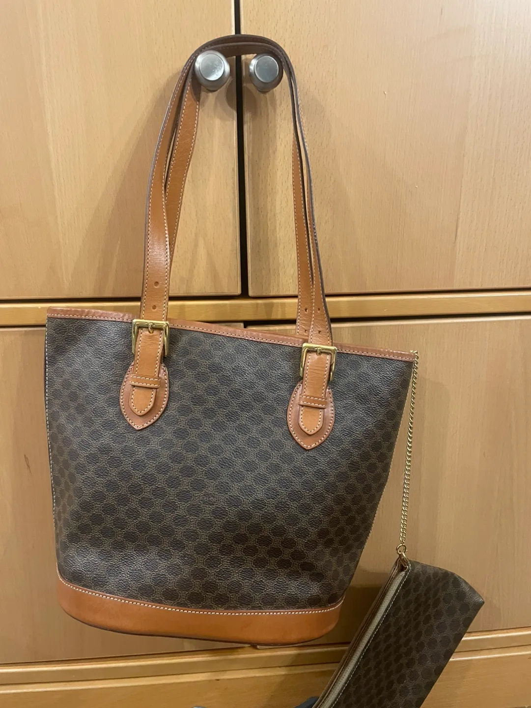 Vintage Celine Bucket Bag and Pouch Set