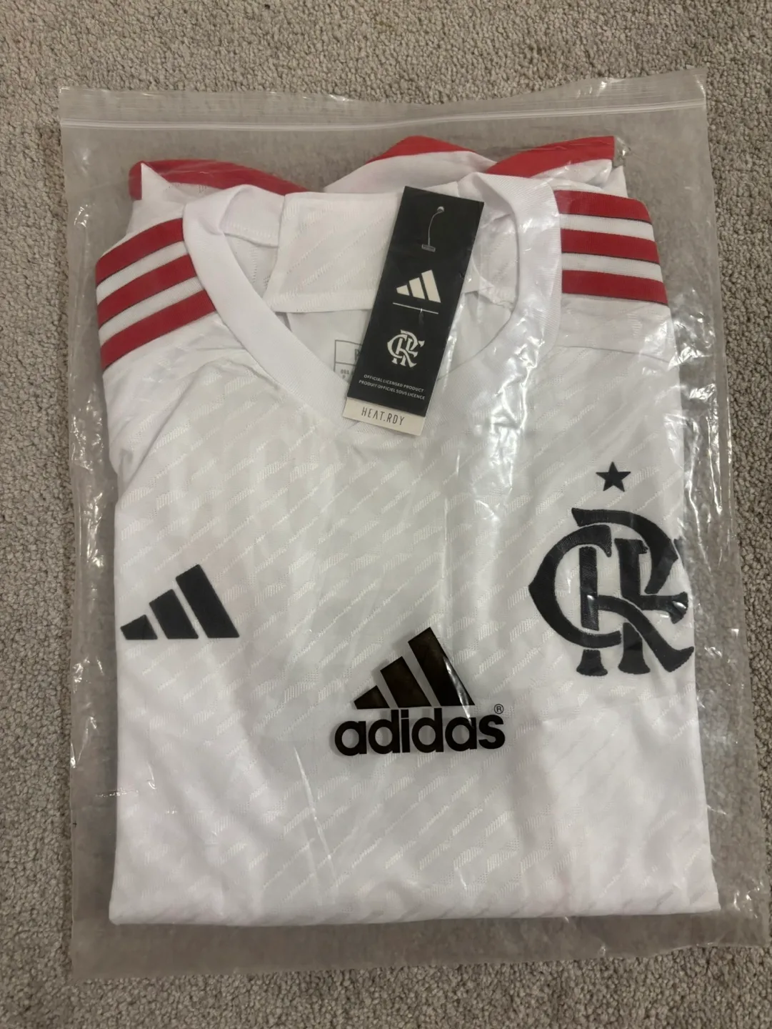 BNWT Authentic Player Version Small Flamengo Away Adidas Jersey image indicator(4)