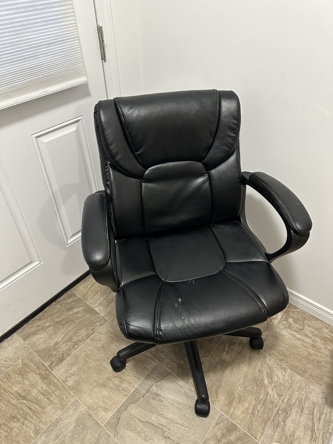 Black Leather Office Chair