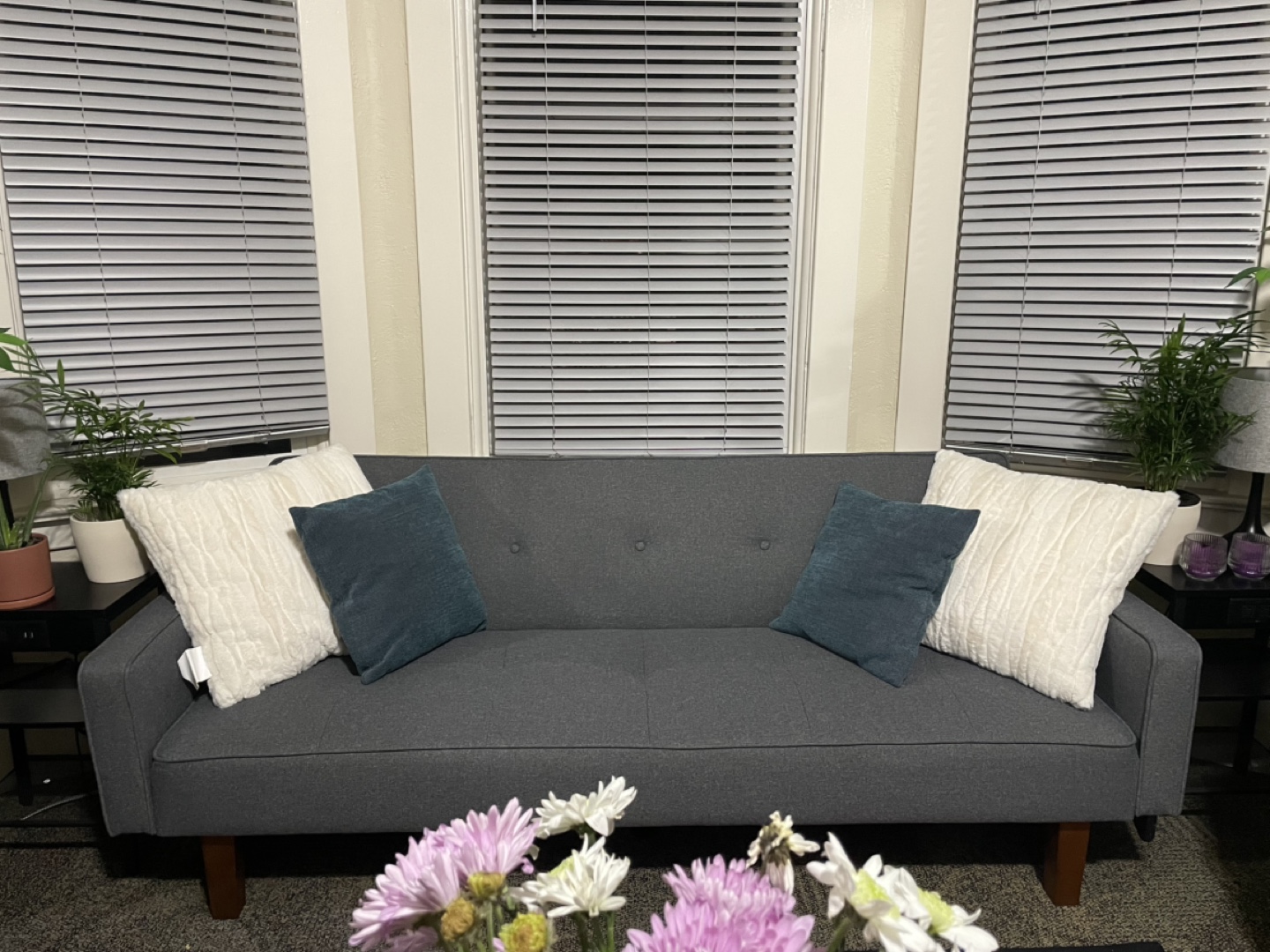 Grey Futon Sofa Bed