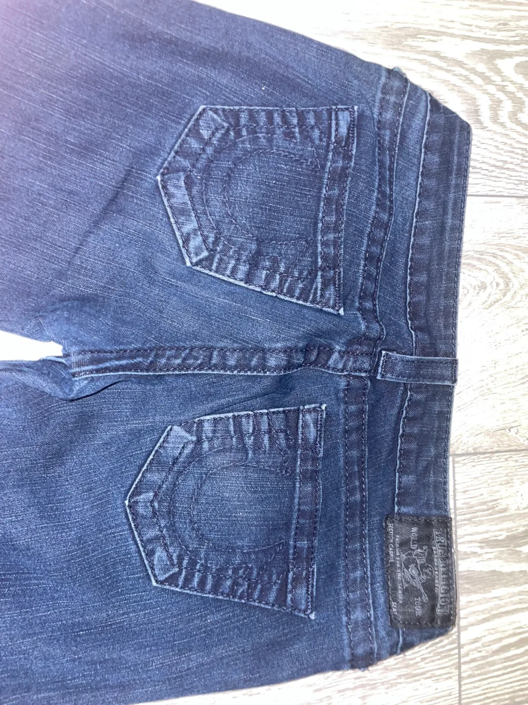 Vintage Navy true religion flare jeans image indicator(2)