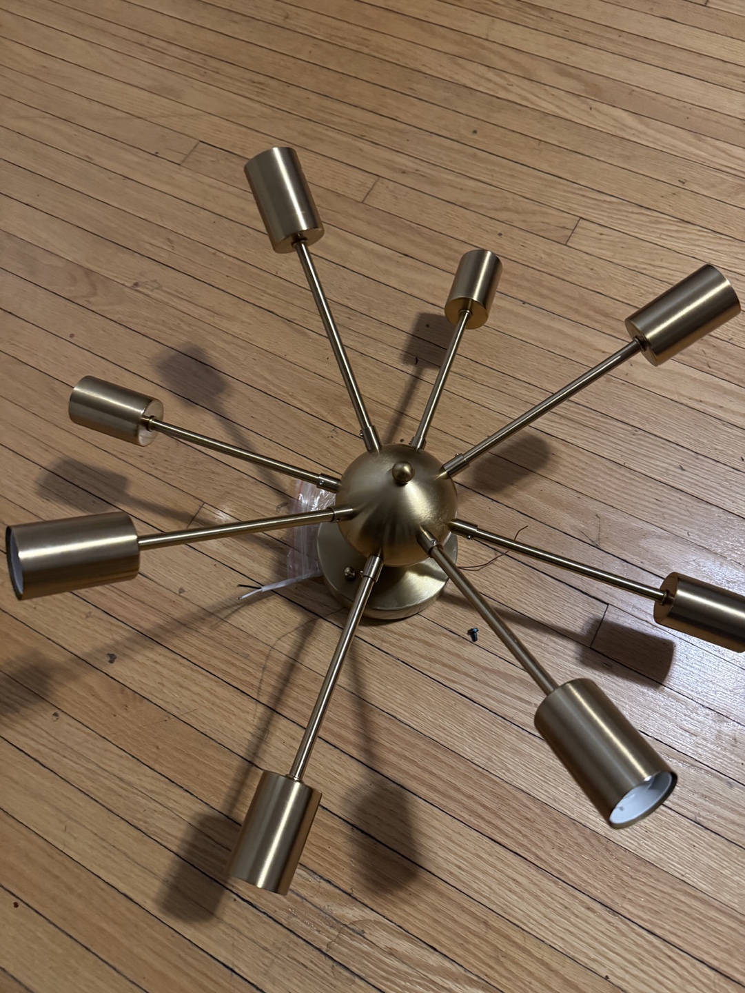 Modern 8-Light Gold Chandelier - photo 2