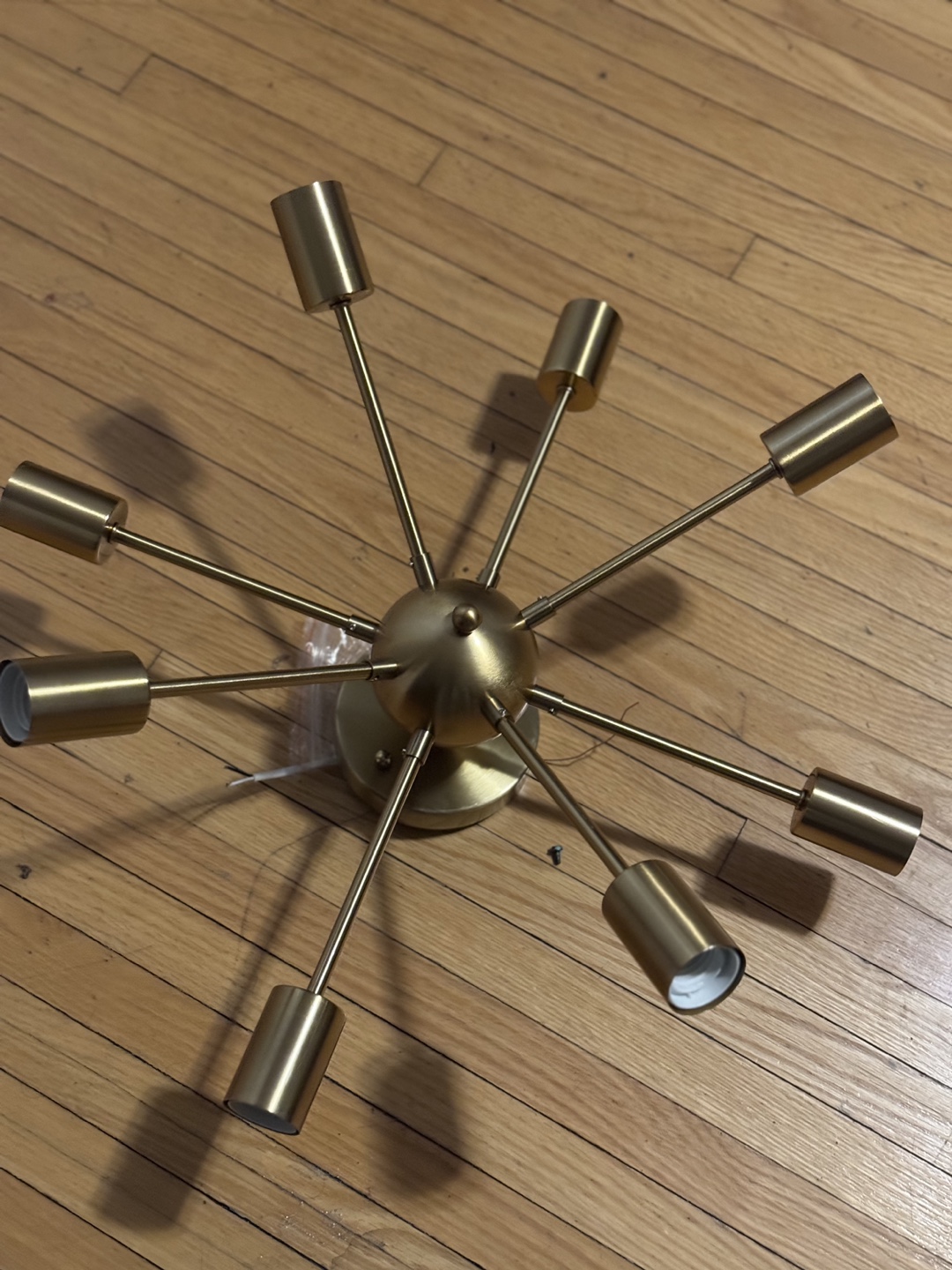 Modern 8-Light Gold Chandelier - photo 3
