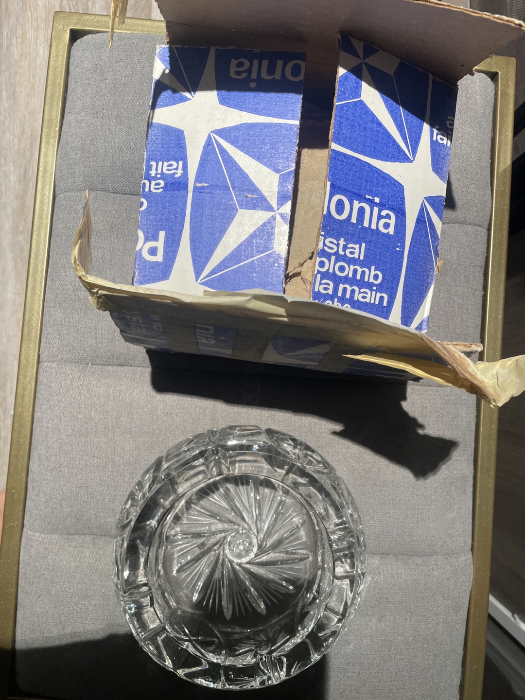 Crystal Ashtray in Original Box 💚