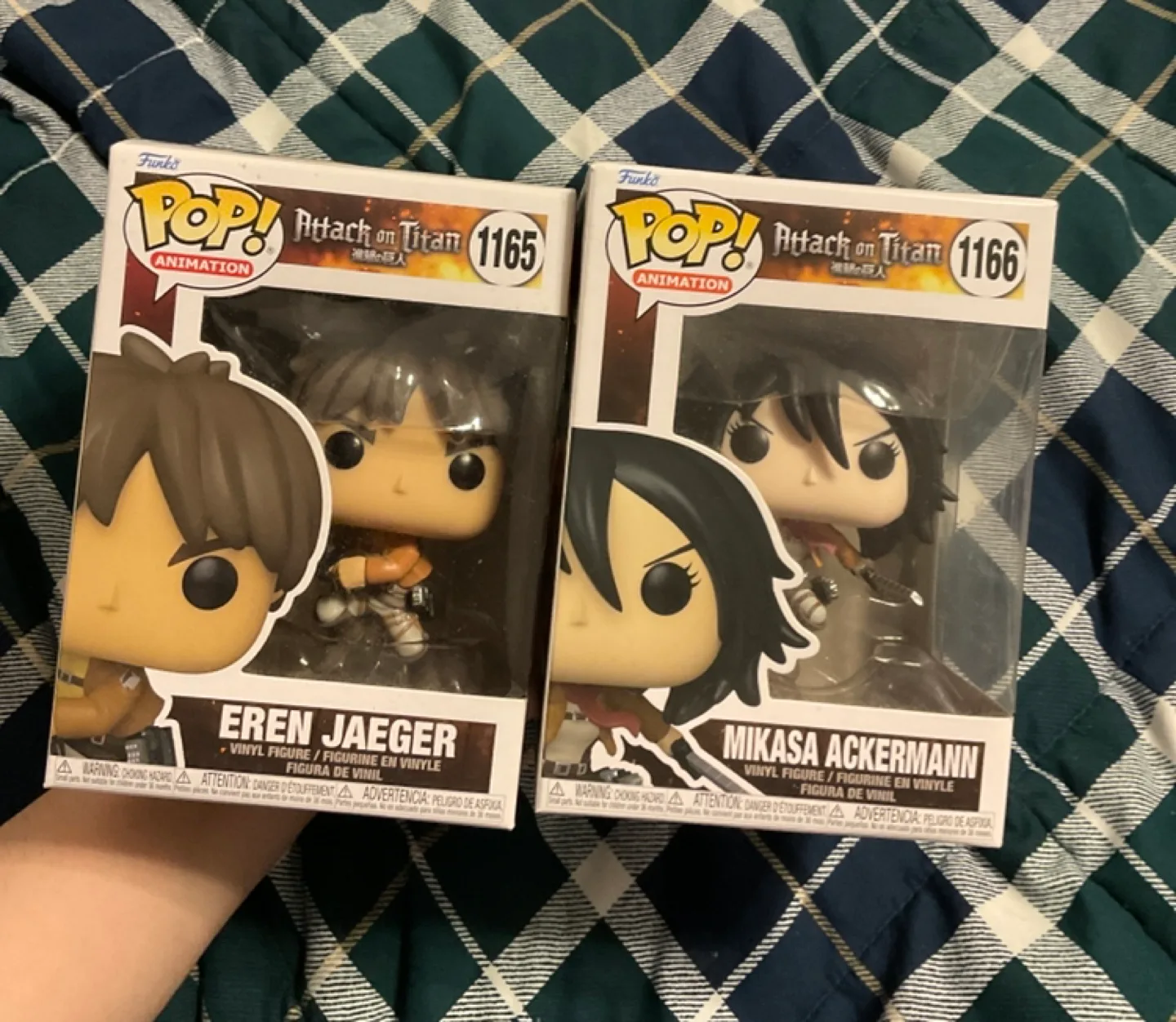 Attack on Titan Eren Yeager & Mikasa Ackerman Funko Pop💚 thumbnail