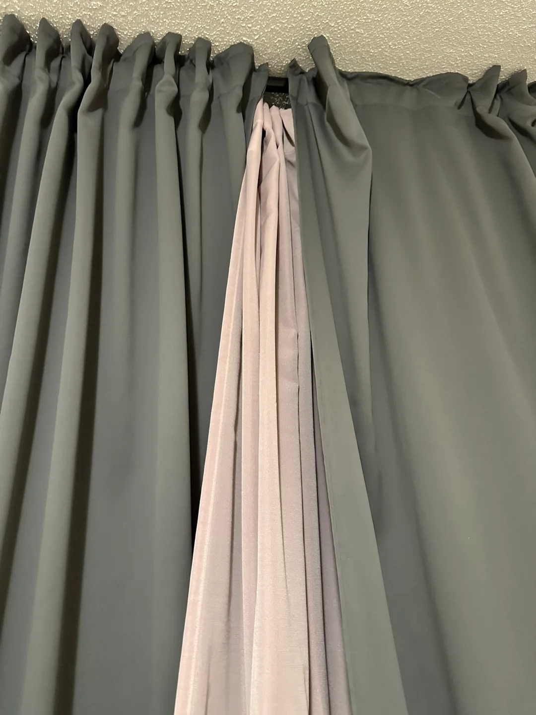 Sheer Light Filtering Curtains - Light Pink - 2 panels thumbnail