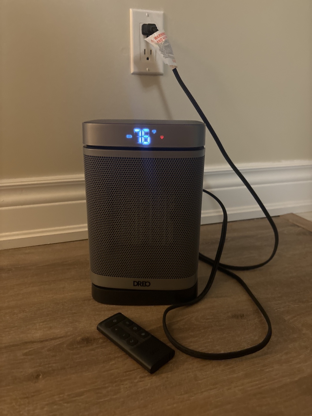DREO Portable Oscillating Ceramic Heater with Remote