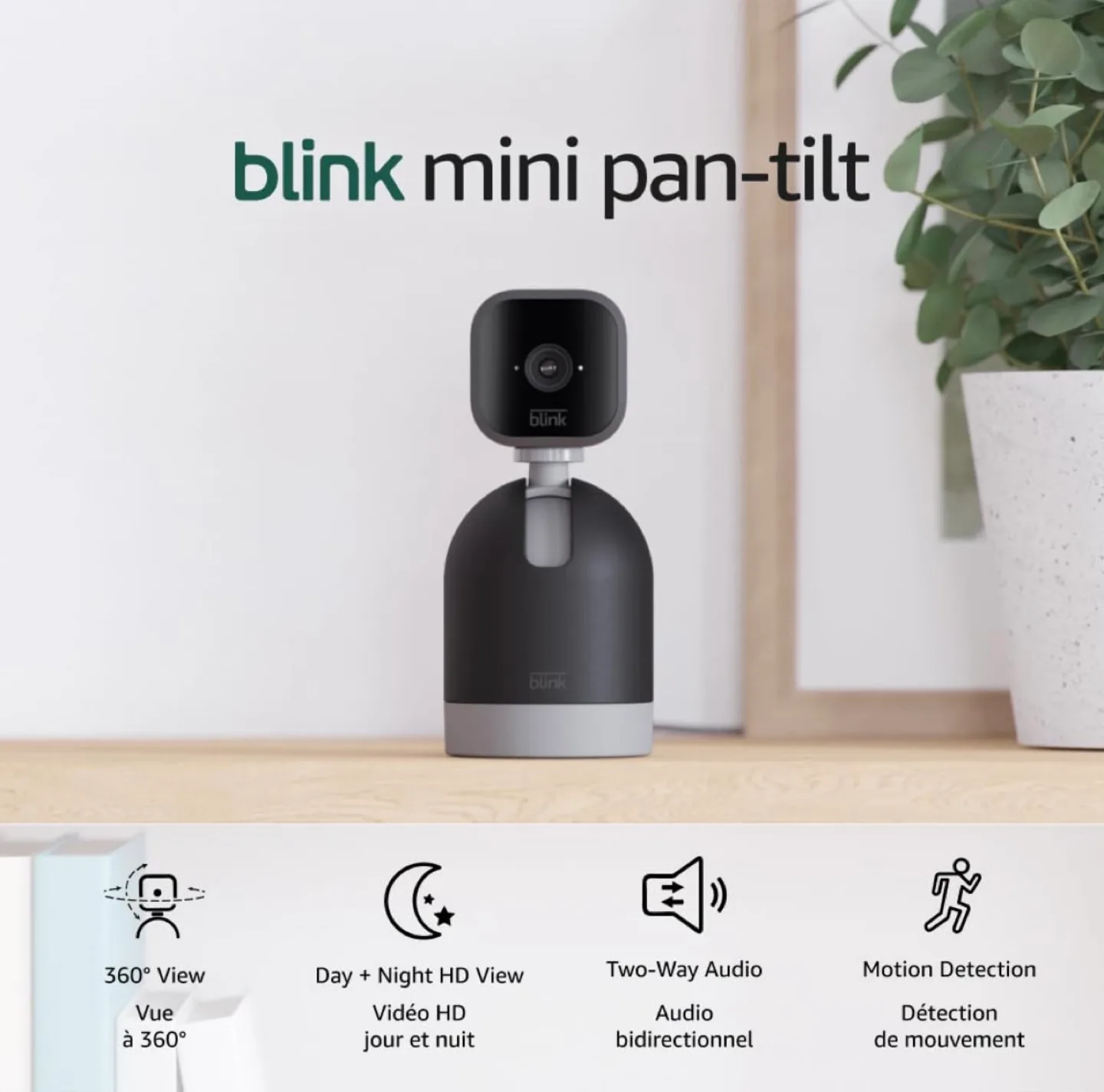 Blink Mini Pan-Tilt Home Security Camera (Newest Model) thumbnail