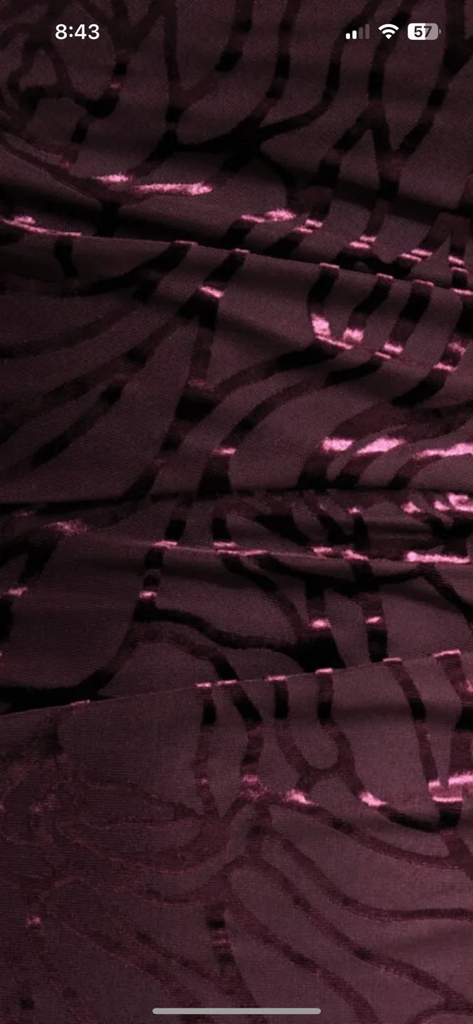 Burgundy Velvet One-Shoulder Mini Dress image indicator(4)