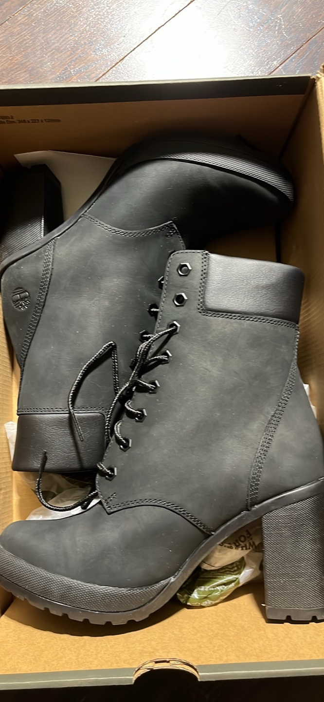 Women's Black Timberland Boots with heel - photo 3