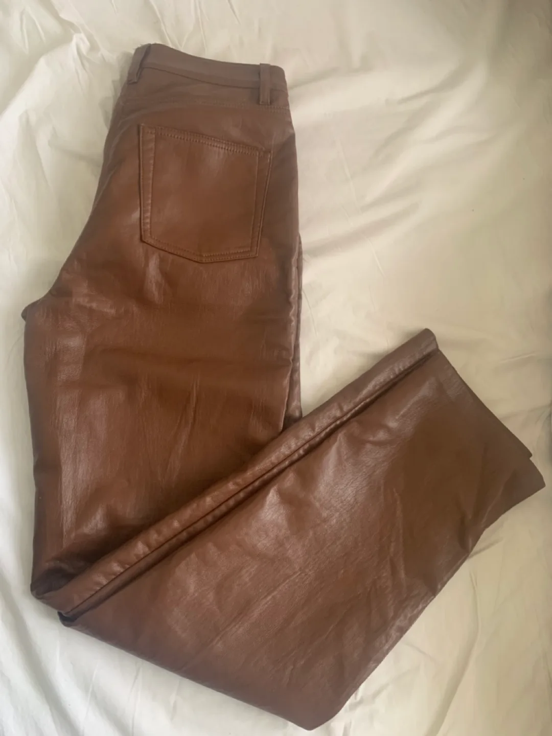 💚Wilfred Melina Brown vegan Leather Pants - Size 4 image indicator(5)