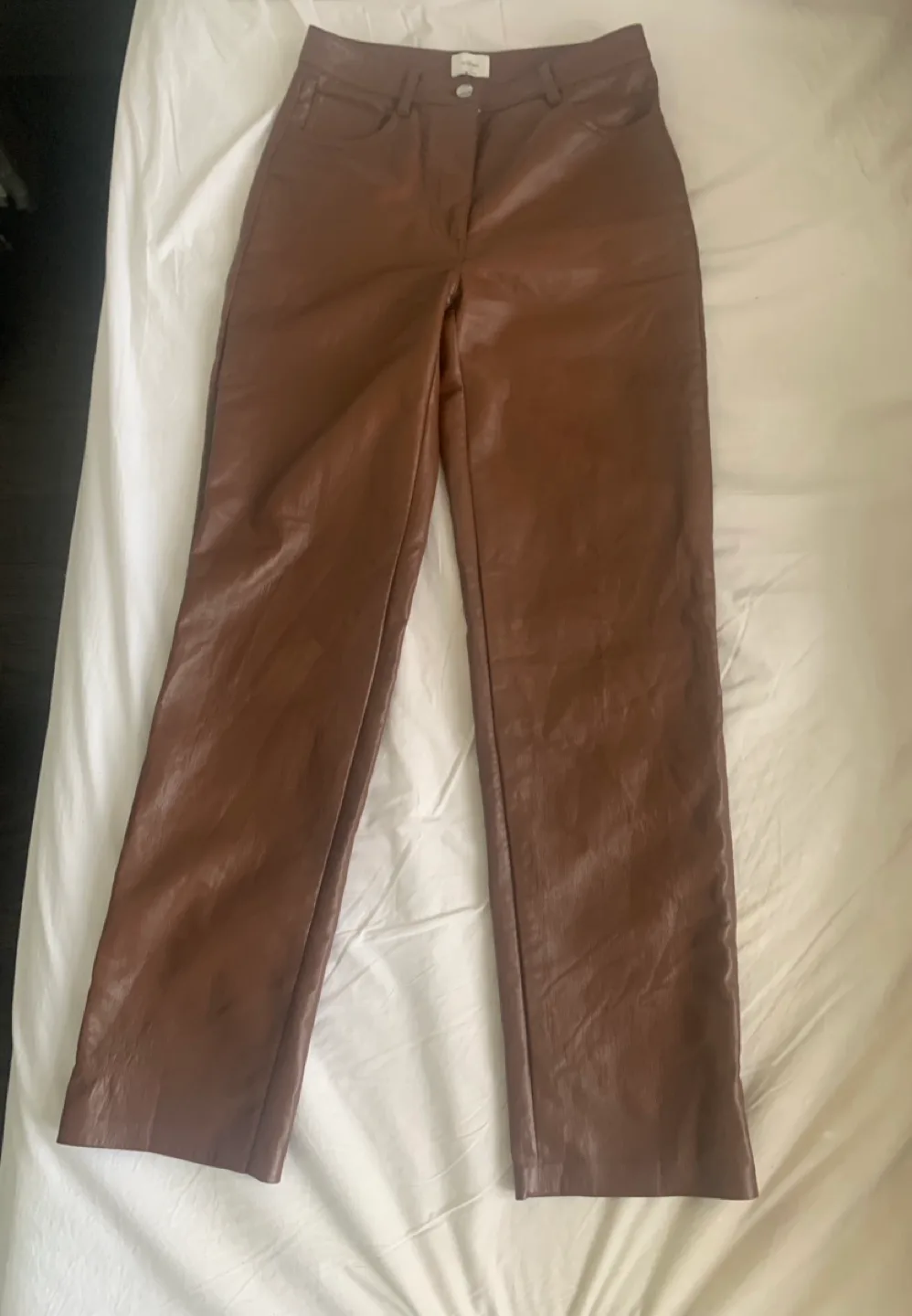 💚Wilfred Melina Brown vegan Leather Pants - Size 4 image indicator(2)