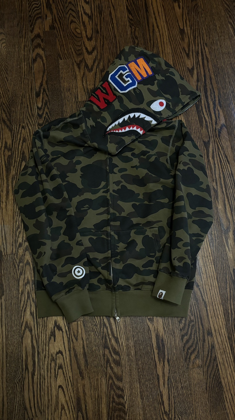 BAPE Camo Green Zipup (NEED GONE ASAP) - photo 2