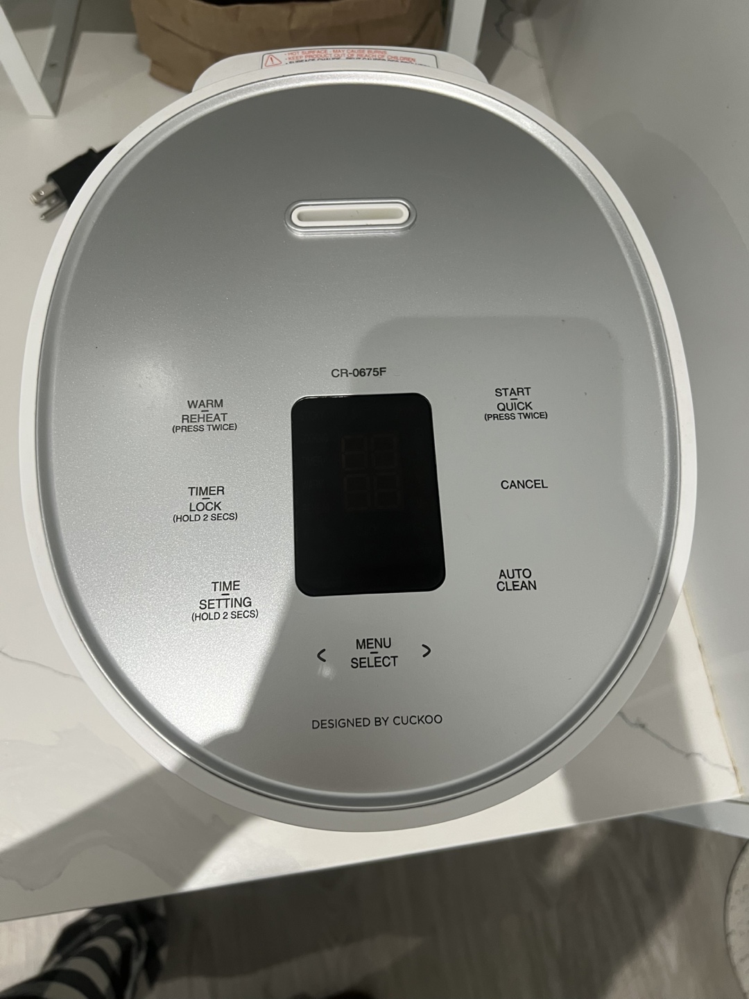 Cuckoo Micom 6 Cup Rice Cooker (CR-0675F) - photo 3