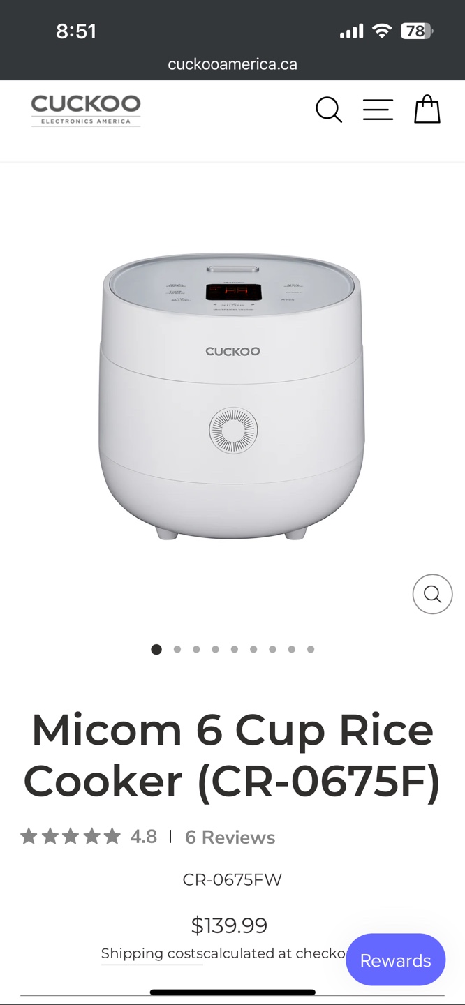 Cuckoo Micom 6 Cup Rice Cooker (CR-0675F) - photo 4