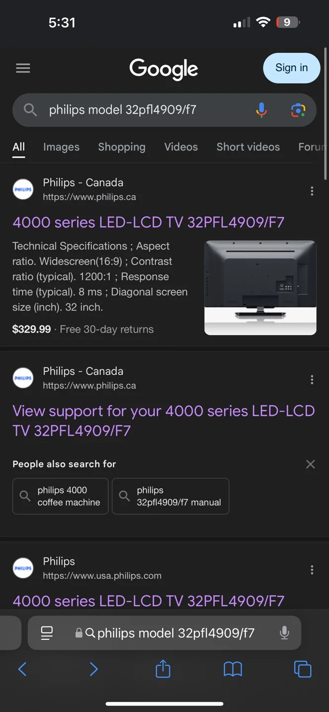 Philips LED HDTV - 32 inch image indicator(10)
