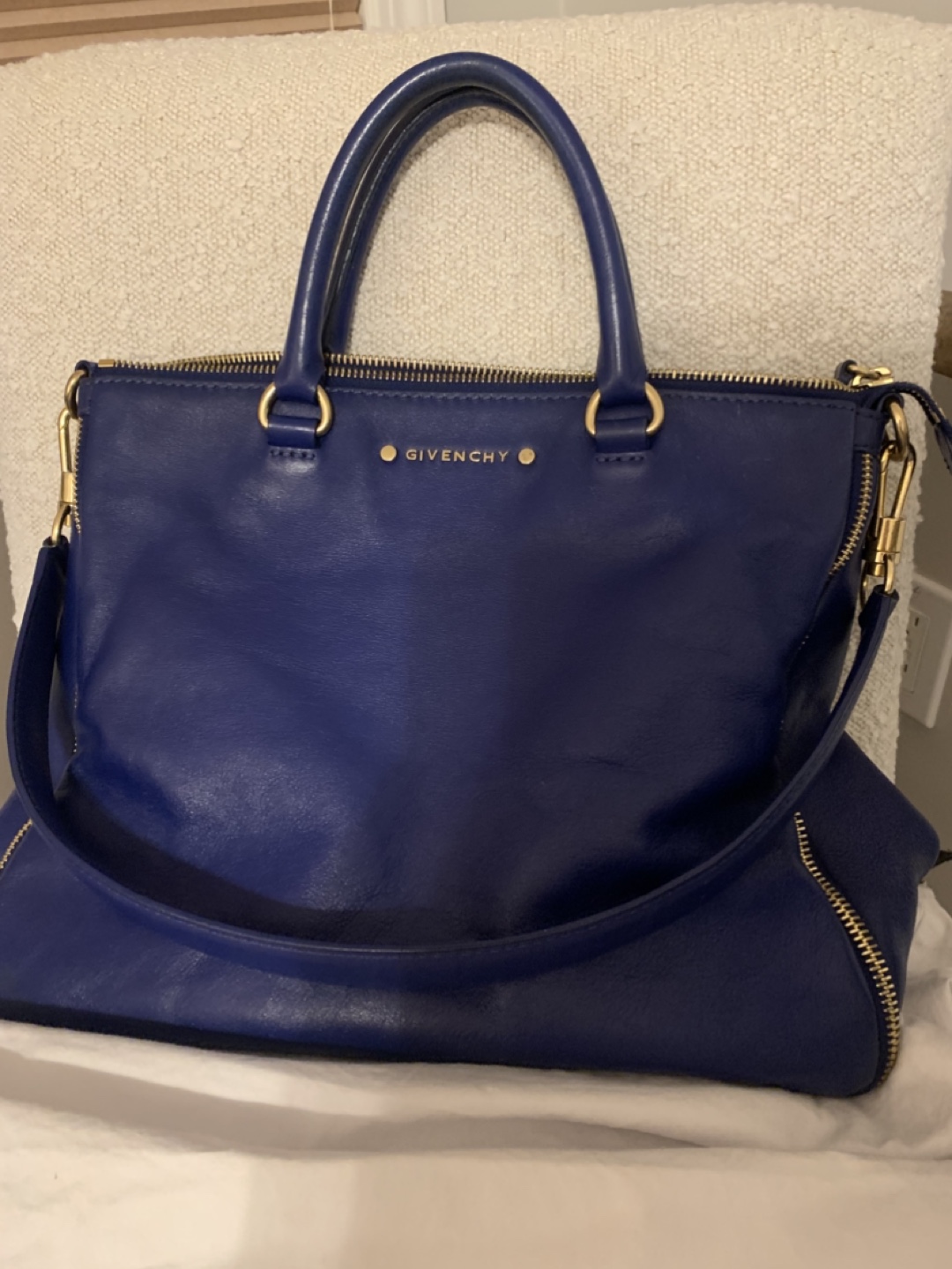 Givenchy Blue Leather Tote Bag - photo 2