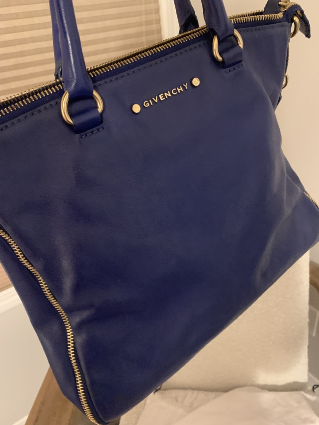Givenchy Blue Leather Tote Bag - photo 5