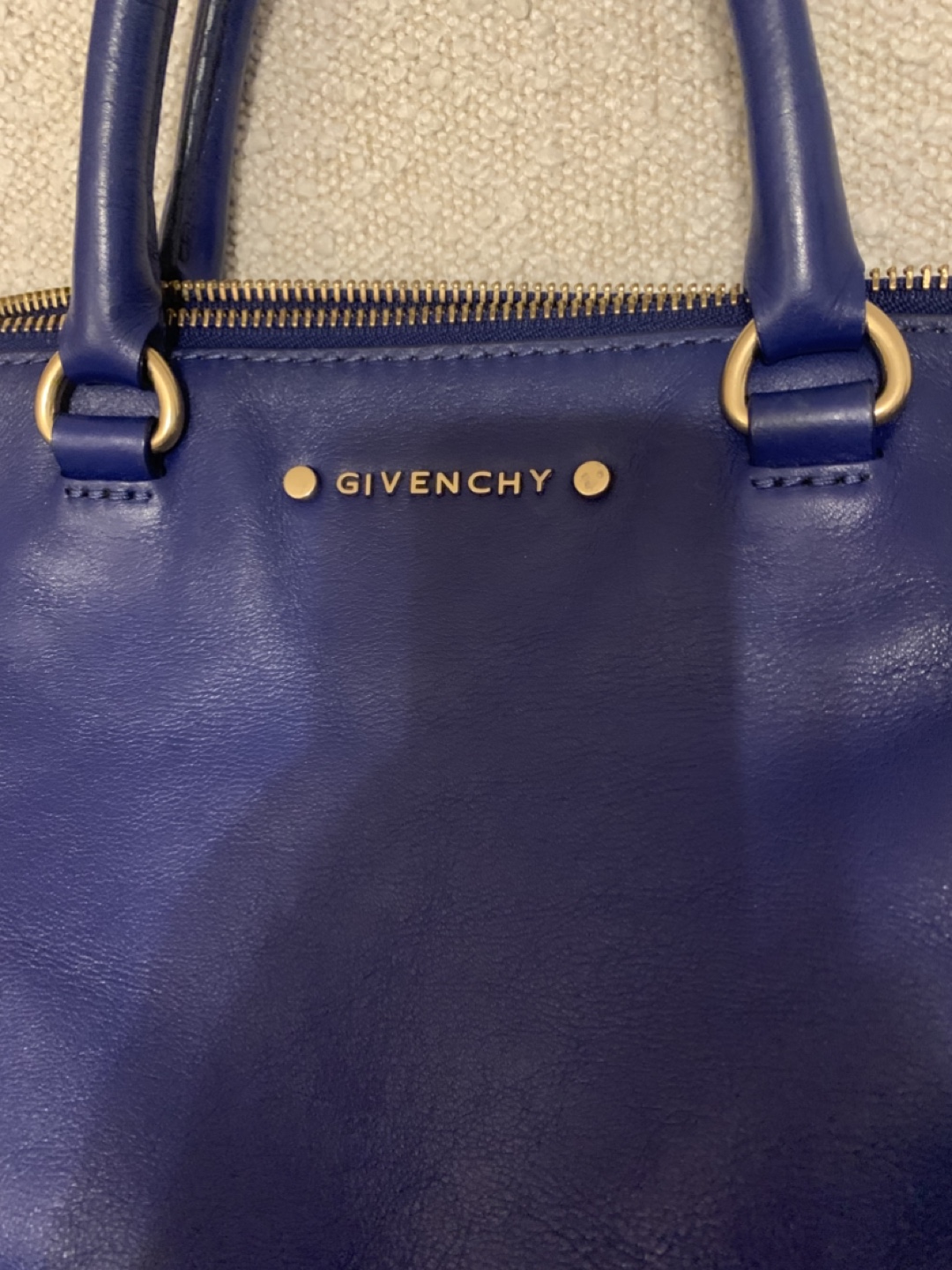 Givenchy Blue Leather Tote Bag - photo 3