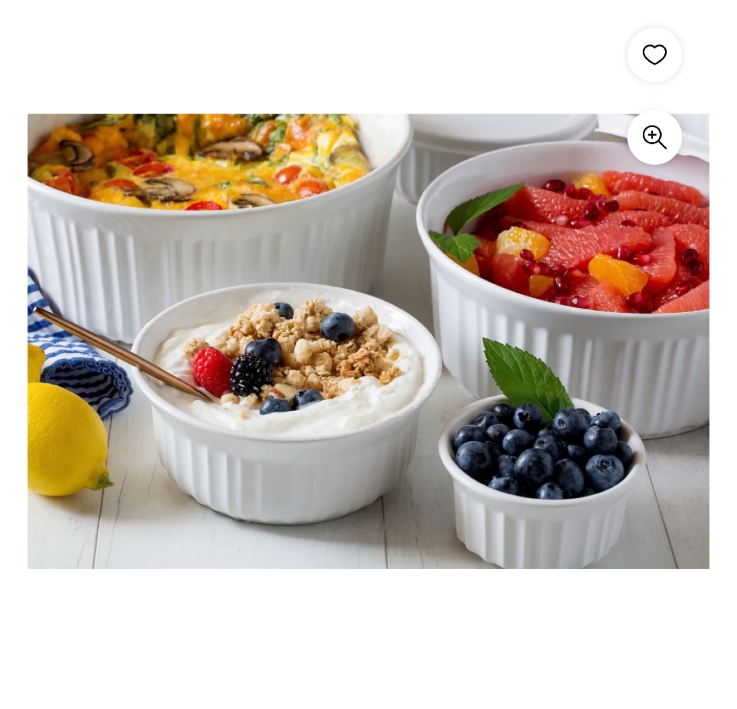 Pyrex Simply Essentials 9-Piece White Baking Dish Set image indicator(2)