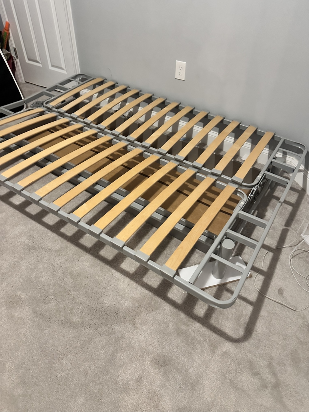 Full Size Metal Bed Frame with Slat Support - photo 2