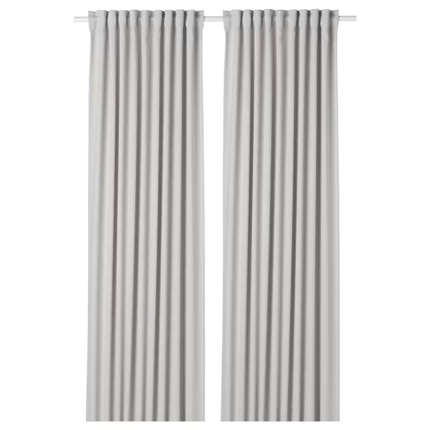 IKEA Light Grey Curtains - Pair