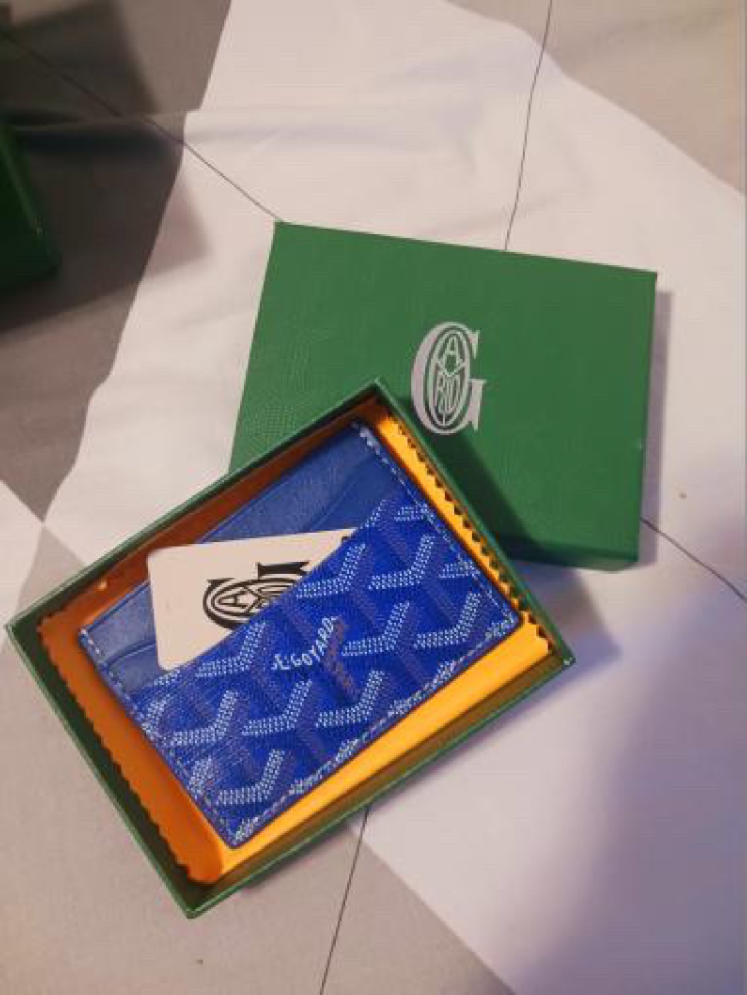 Goyard Blue Card Holder