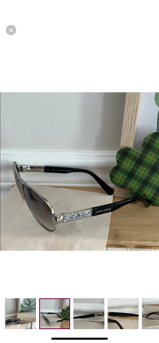 Jimmy Choo Aviator Sunglasses image indicator(2)