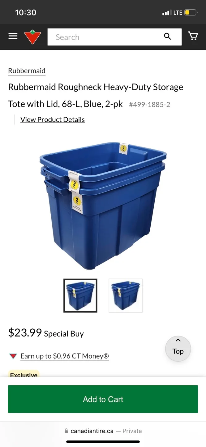 Heavy-Duty Storage container with Lids - 2-pack image indicator(4)