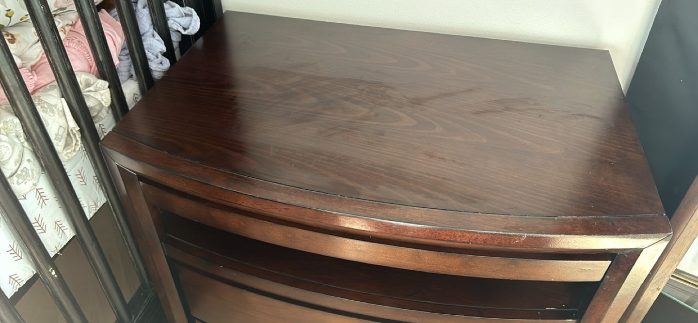 Set of 2 Dark Brown/Espresso Wooden Nightstand - photo 2