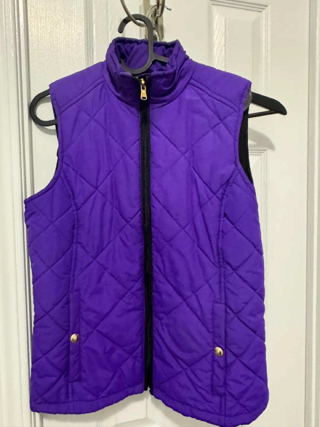 Ralph Lauren Women's Purple Quilted Vest thumbnail