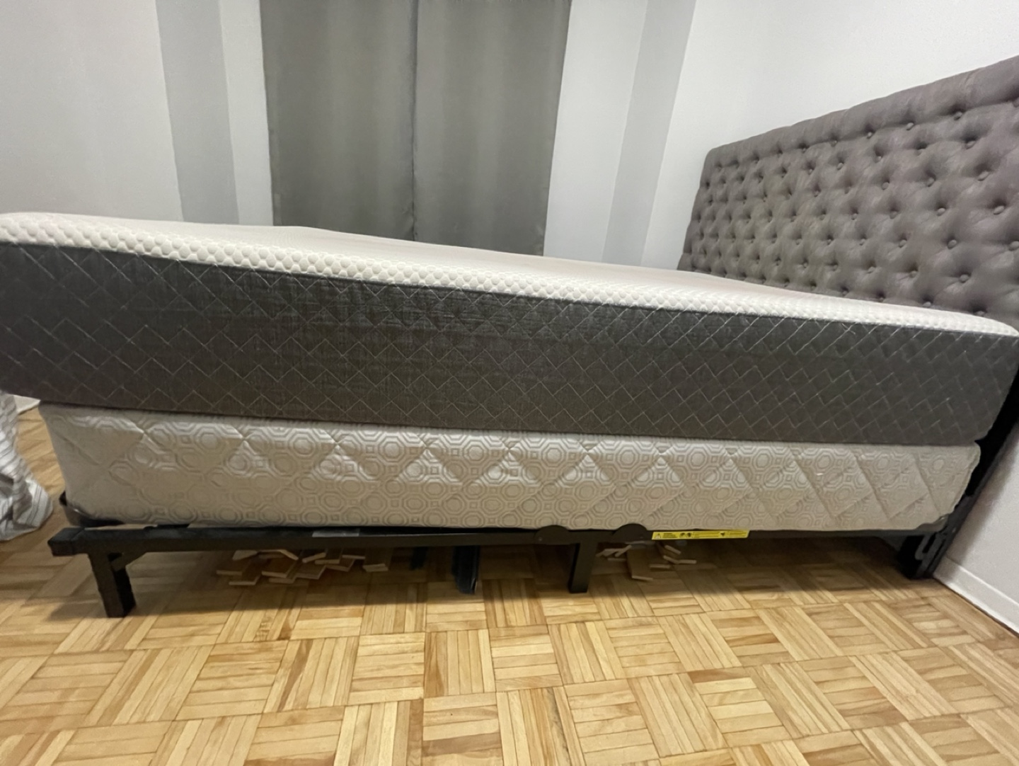Full/ twin size bed frame with Box and mattress - photo 5