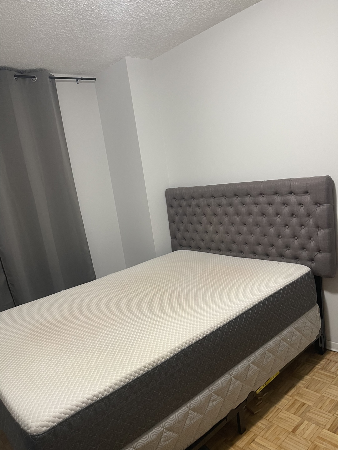 Full/ twin size bed frame with Box and mattress - photo 2