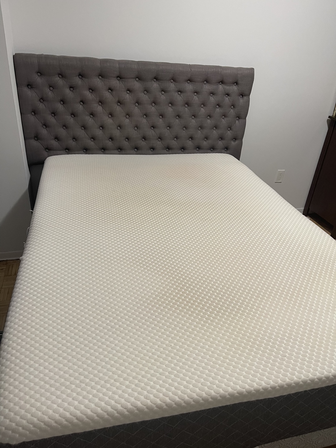 Full/ twin size bed frame with Box and mattress - photo 4