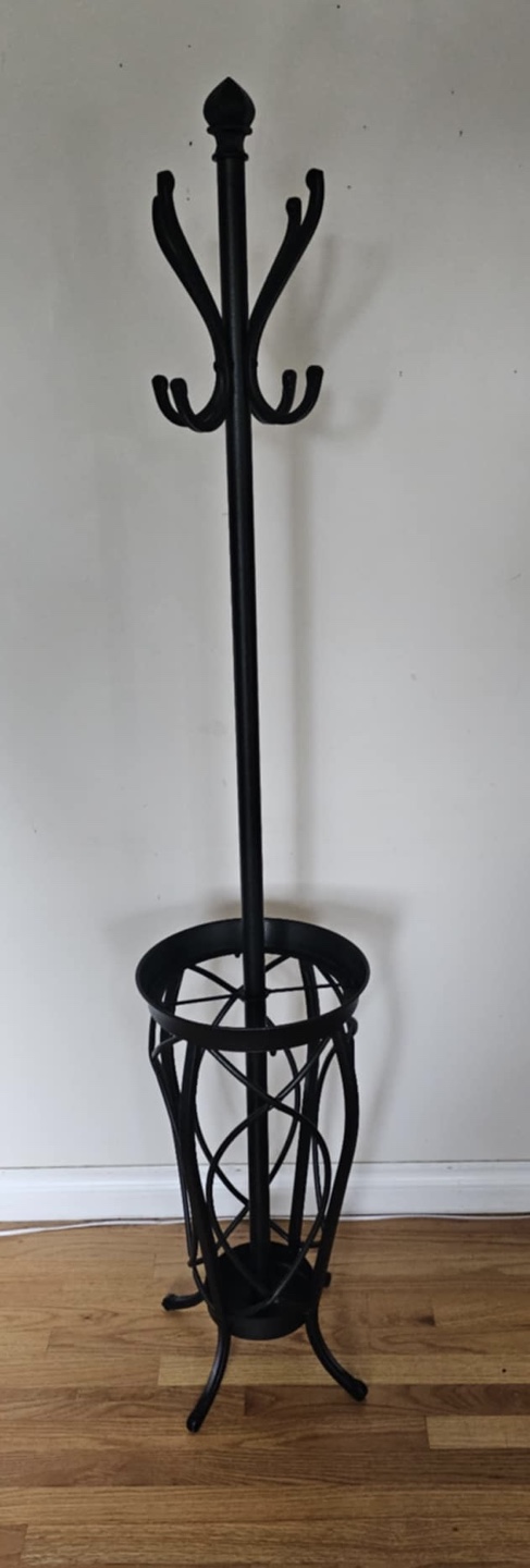 Iron Traditional Style Coat Rack W/ Umbrella Stand💚