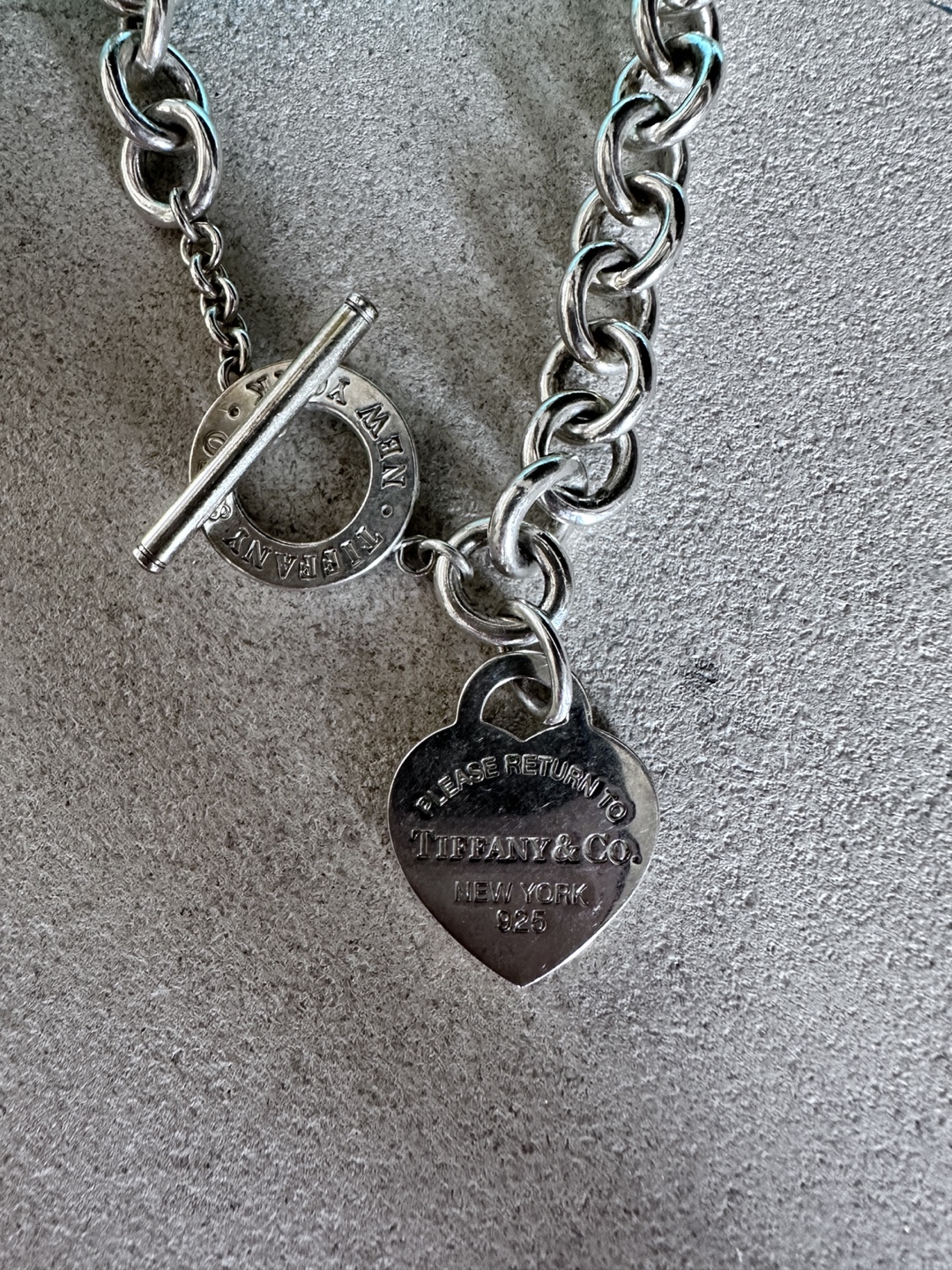 Tiffany Dangle Heart & Toggle Necklace - photo 4