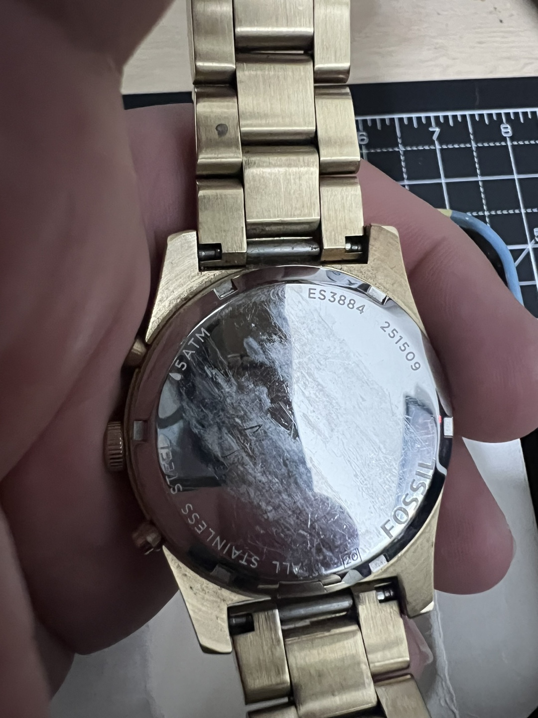 Fossil Gold-Tone Chronograph Watch - photo 2