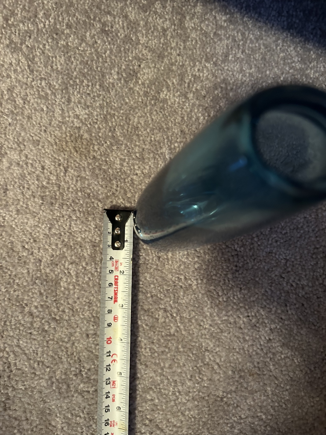 Blue glass vase - photo 2