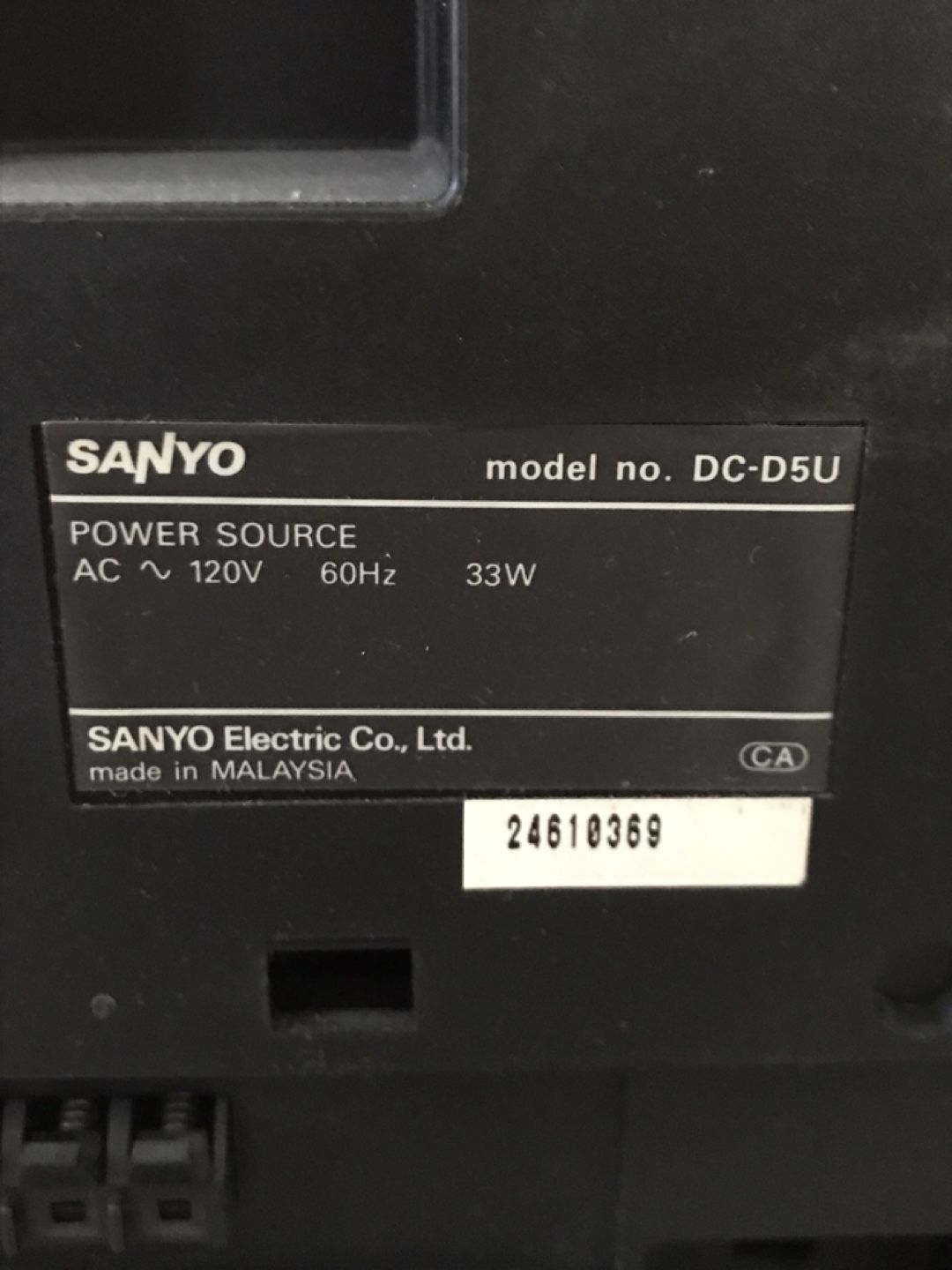 Vintage Sanyo DC-D5U Stereo System - photo 4