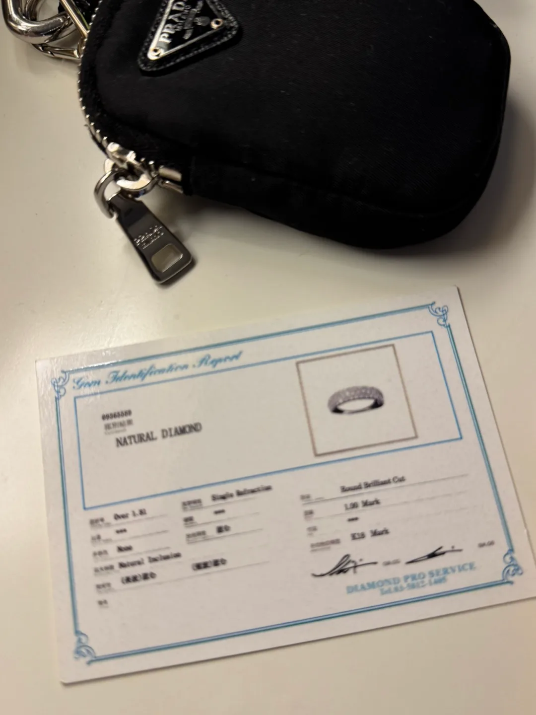 18k White Gold Diamond Half Eternity Band Ring - Size 7 image indicator(2)