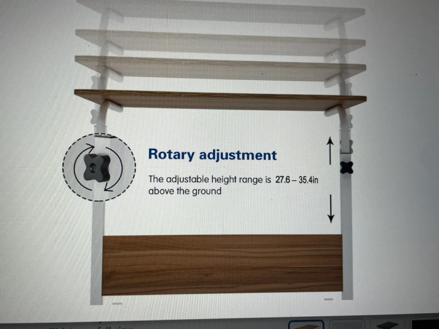 MOVE OUT SALE - Adjustable Height Laptop Table image indicator(9)