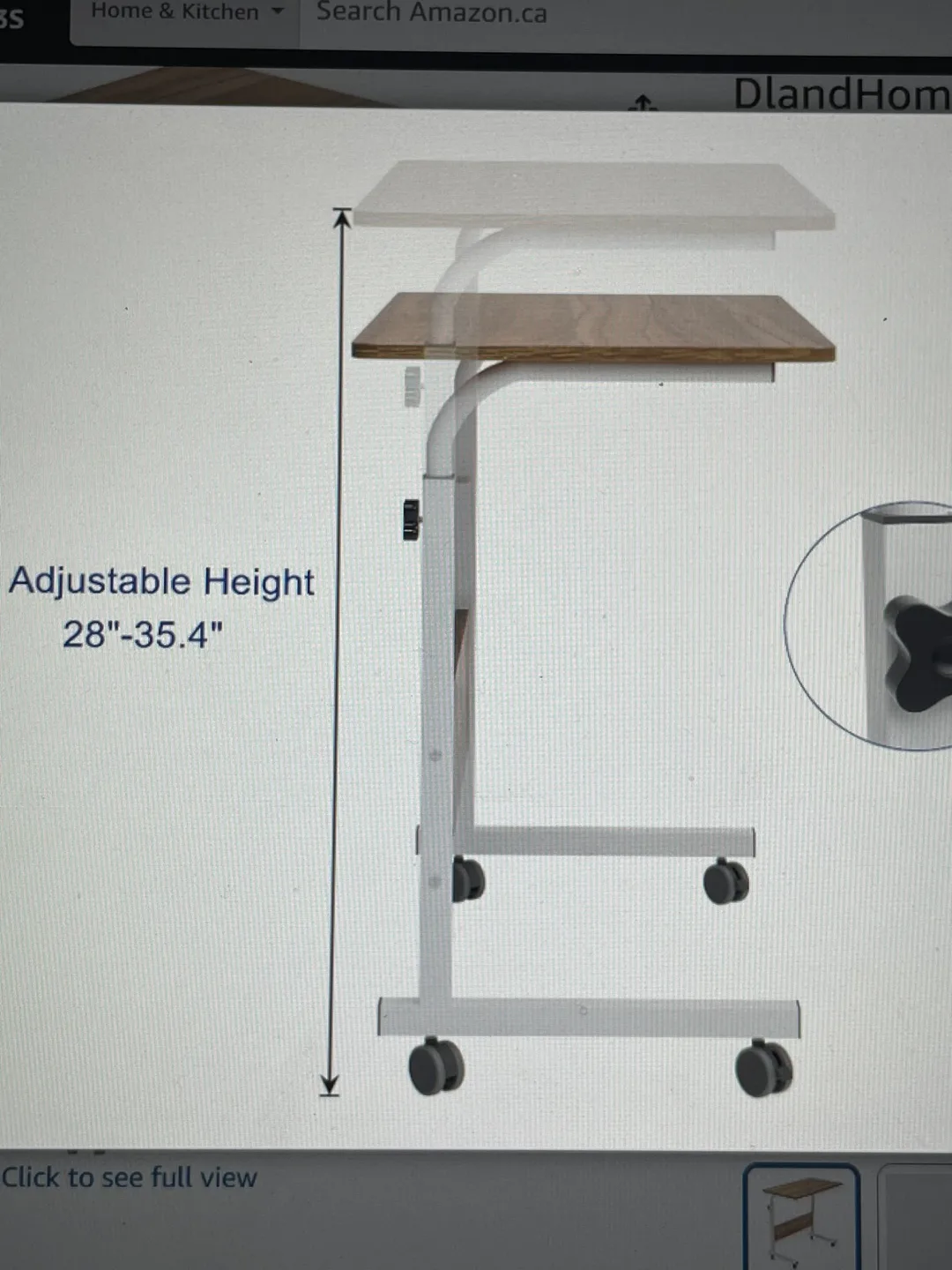 MOVE OUT SALE - Adjustable Height Laptop Table image indicator(7)