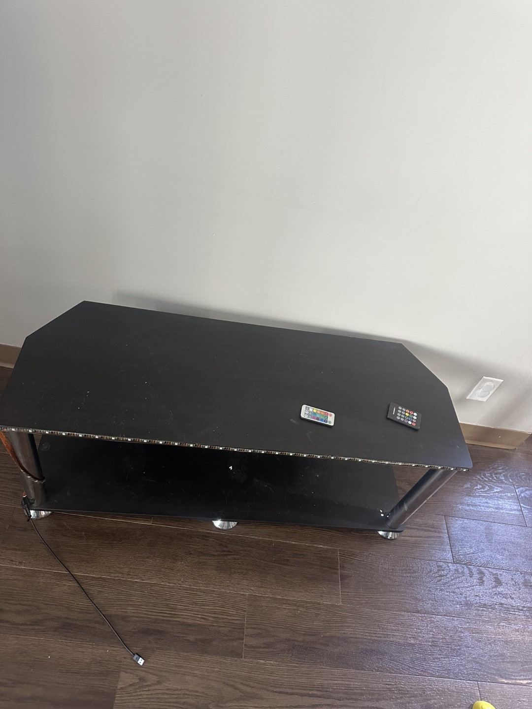 Corner TV Stand with LED Lights - photo 2