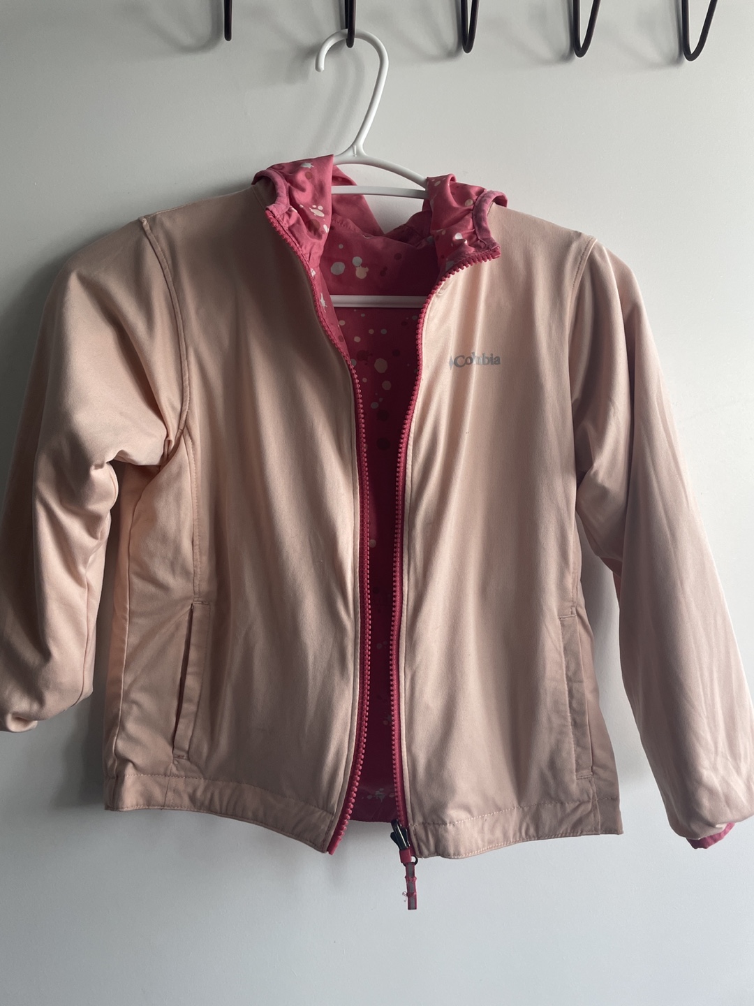 4-5T Girls' Pink Columbia Reversible Jacket - Size 6 - photo 2