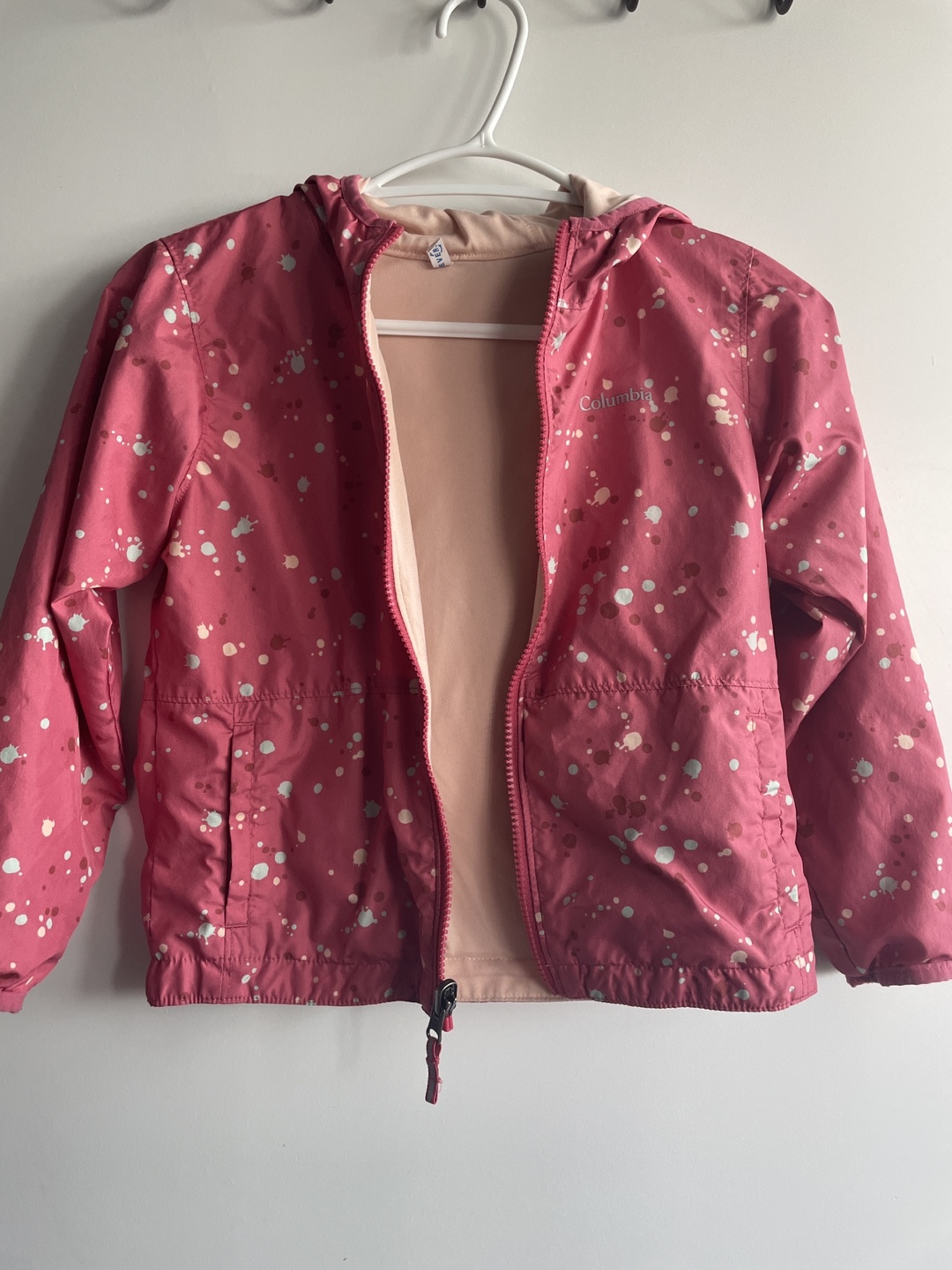 4-5T Girls' Pink Columbia Reversible Jacket - Size 6