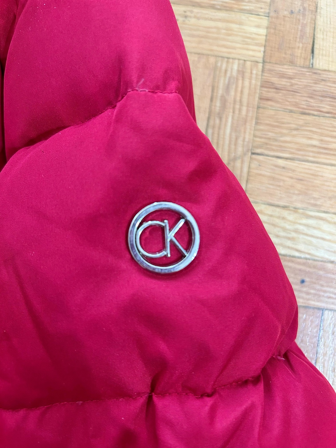 Women’s Calvin Klein Red Puffer Jacket - Size M - photo 4