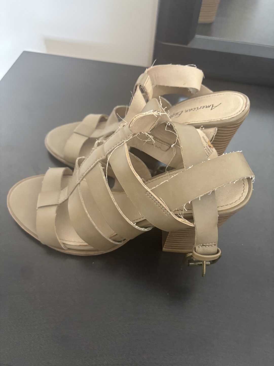American Eagle Women's Beige Gladiator Sandals