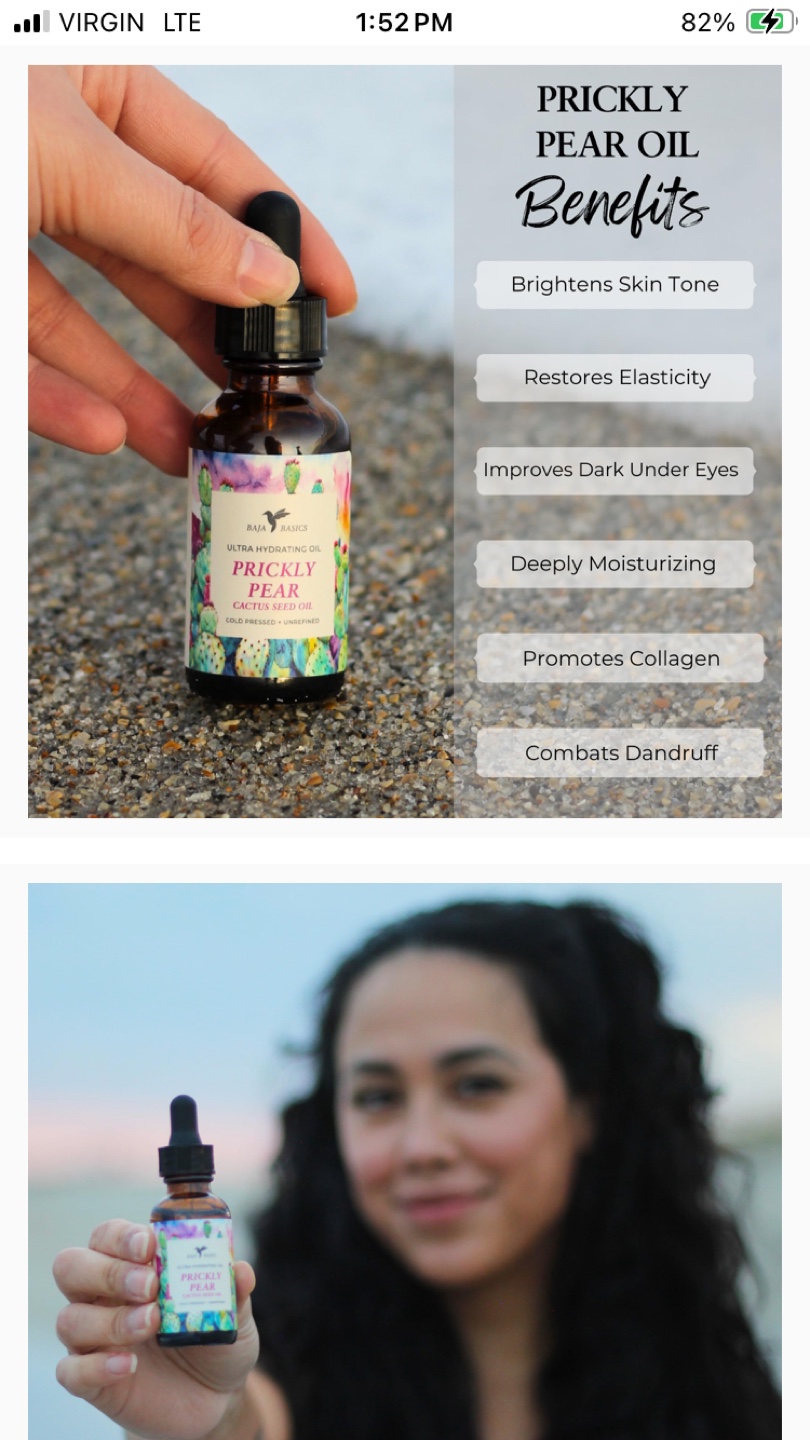 Baja Basics Prickly Pear Cactus Seed Oil - 30ml