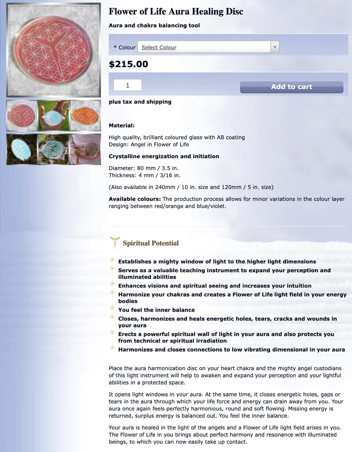 Litios Flower of Life Healing Disk image indicator(7)