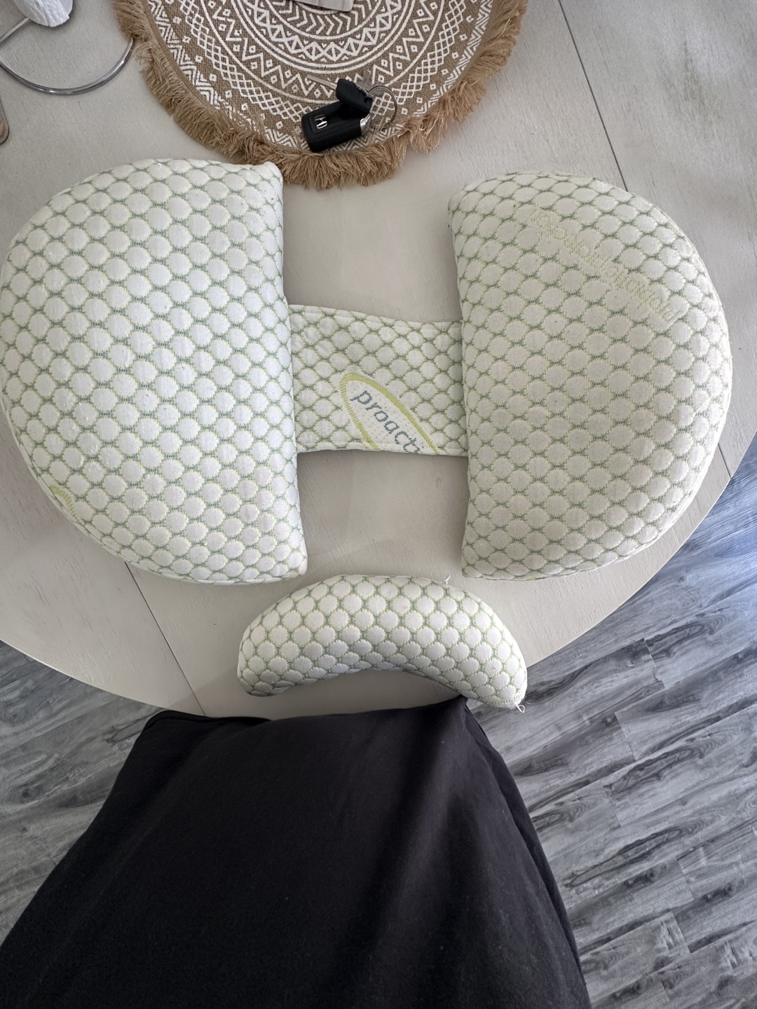 Maternity Pillow with Detachable and Adjustable Pillow Cover